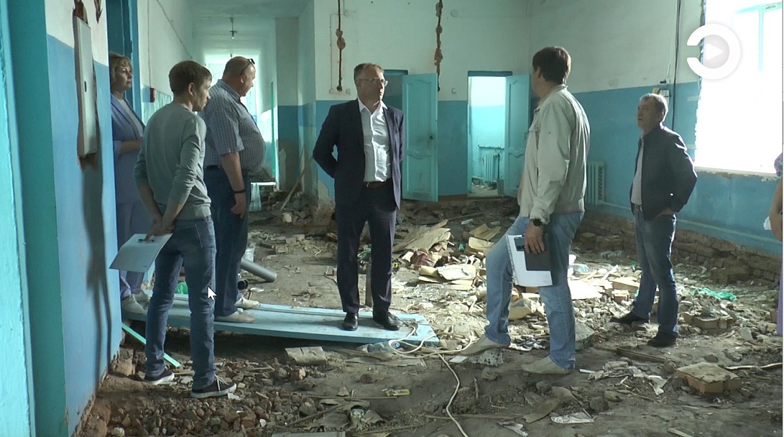 В школе в селе Кикино Каменского района идет капитальный ремонт